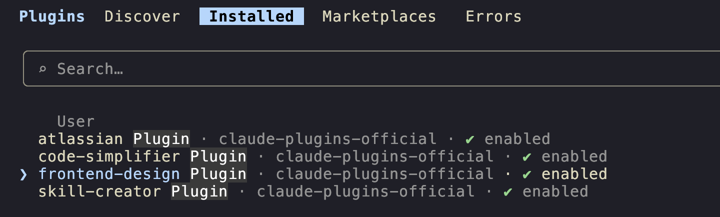 installed-plugins